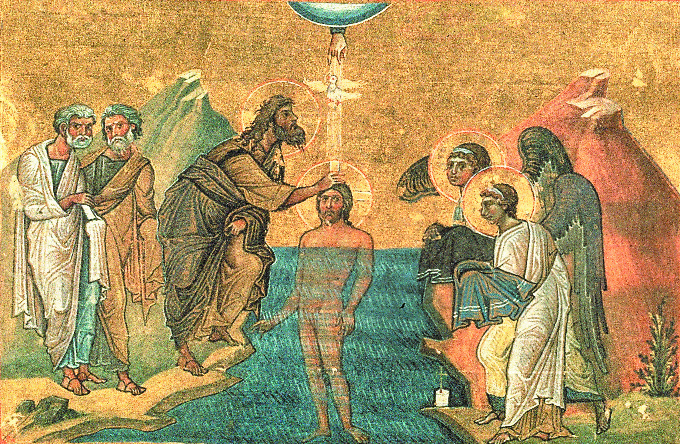 Le baptême du Christ au Jourdain