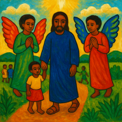 Saints Anges gardiens, veillez sur nous et protégez-nous dans l’esprit de l’Enfant de Bethléem